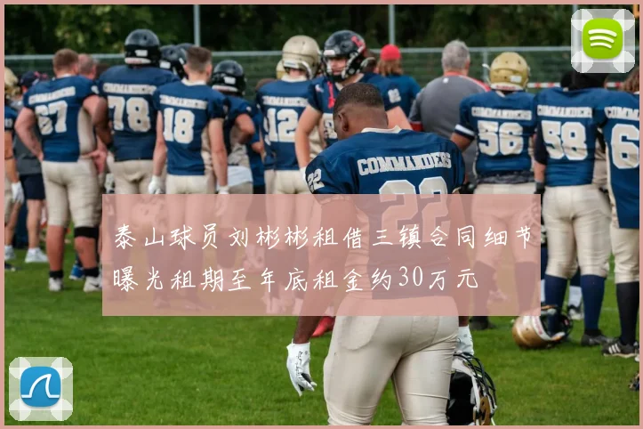 泰山球员刘彬彬租借三镇合同细节曝光租期至年底租金约30万元